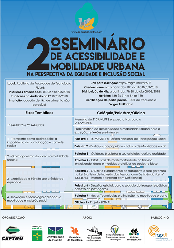 2º Seminário de Acessibilidade e Mobilidade Urbana