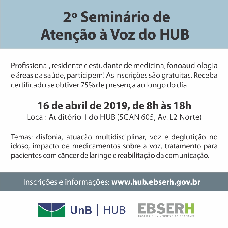 2º Seminário de Atenção à Voz do HUB