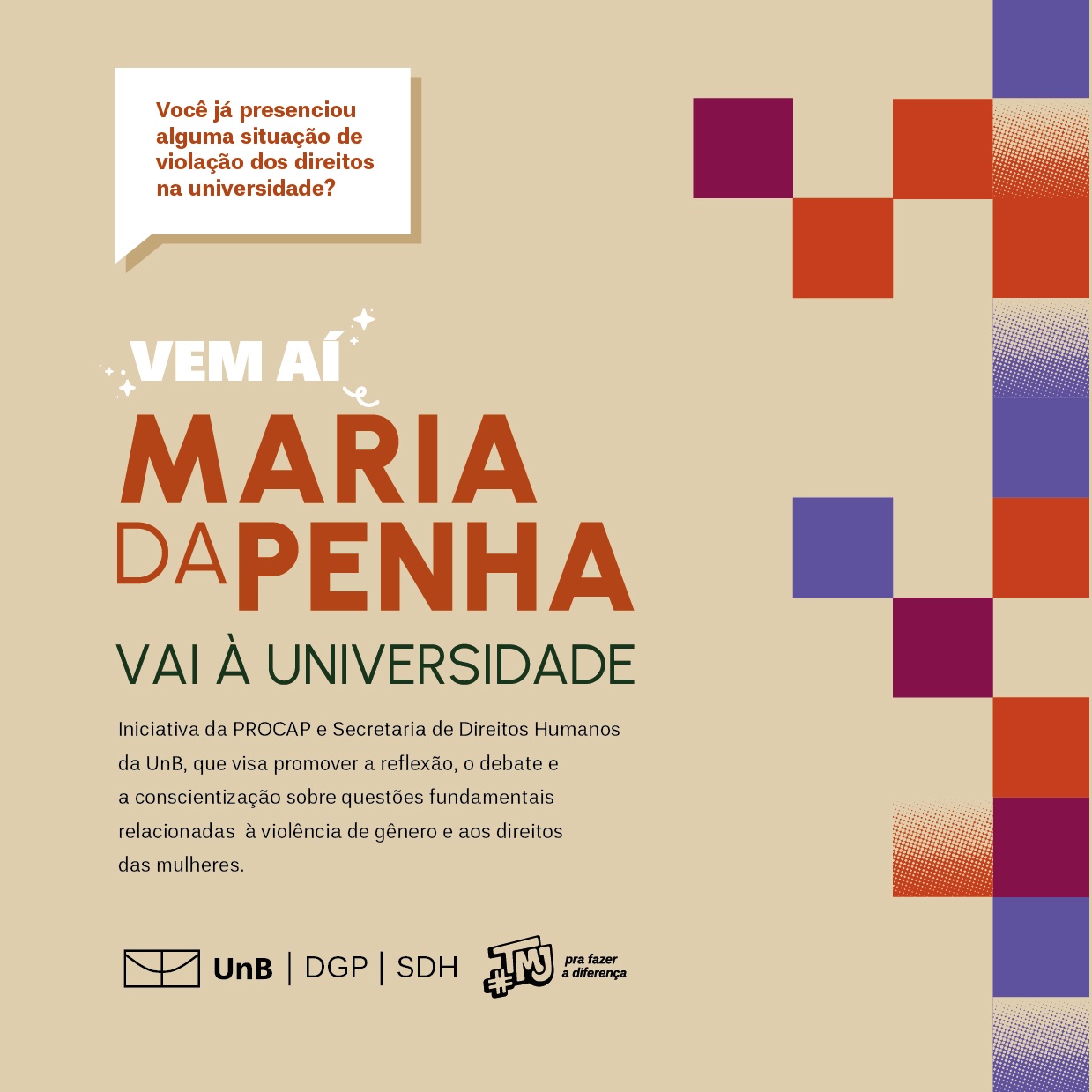 Curso para servidores | Maria da Penha vai à Universidade