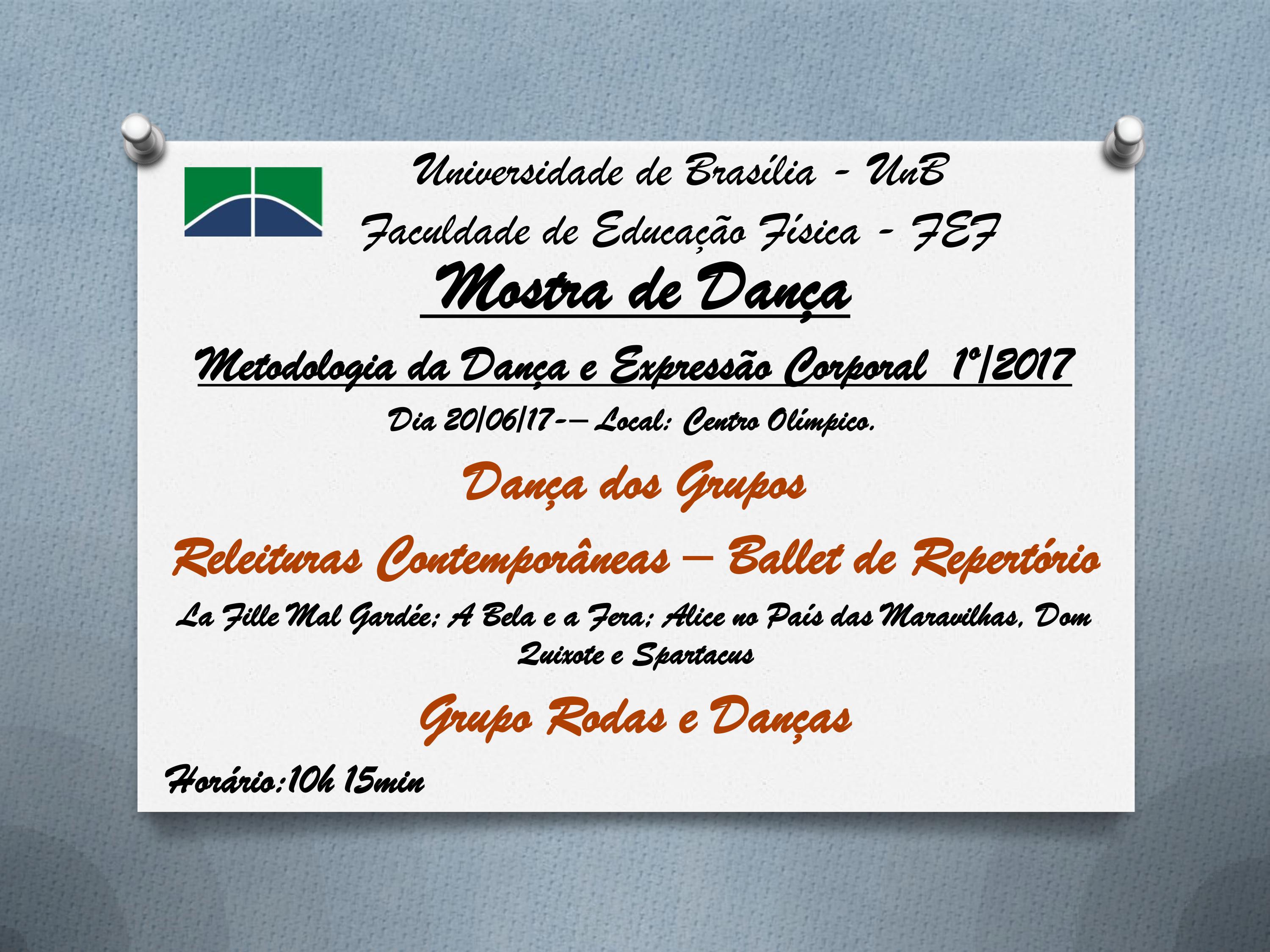Mostra de Dança - Releituras Contemporâneas