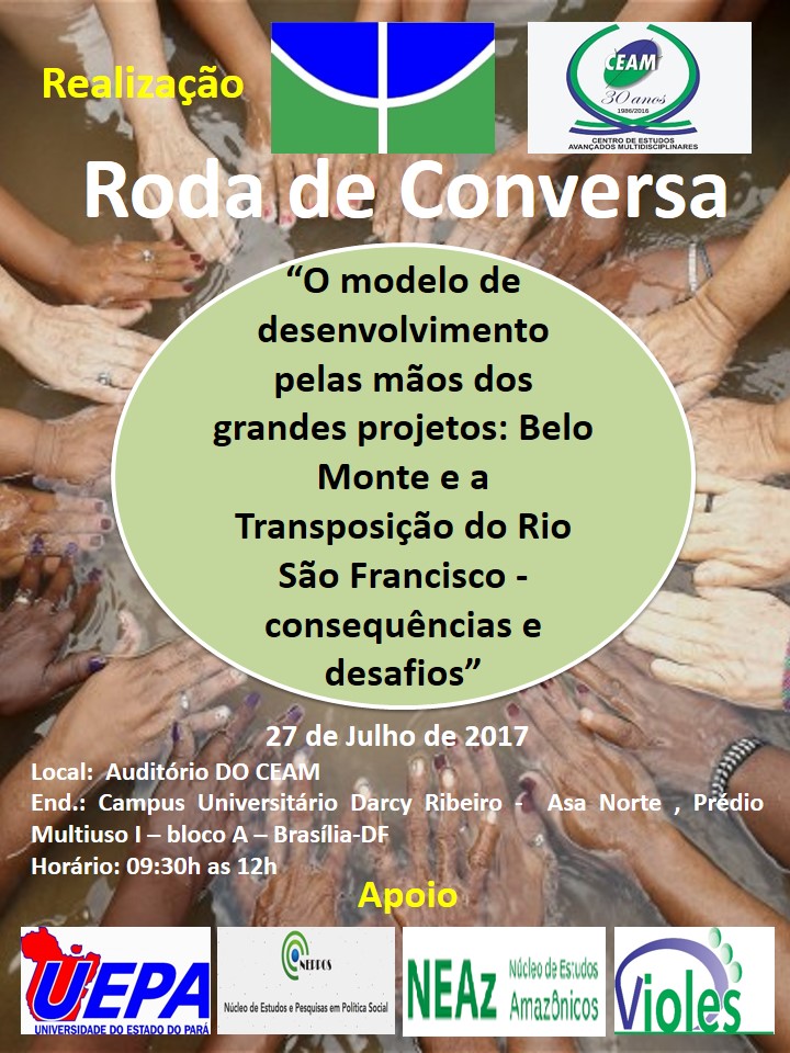 Roda de Conversa: Belo Monte e a Transposição do Rio São Francisco