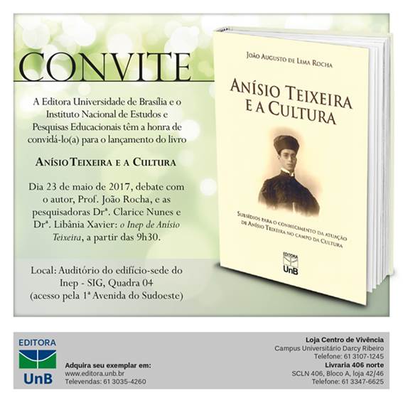 Livro: Anísio Teixeira e a Cultura
