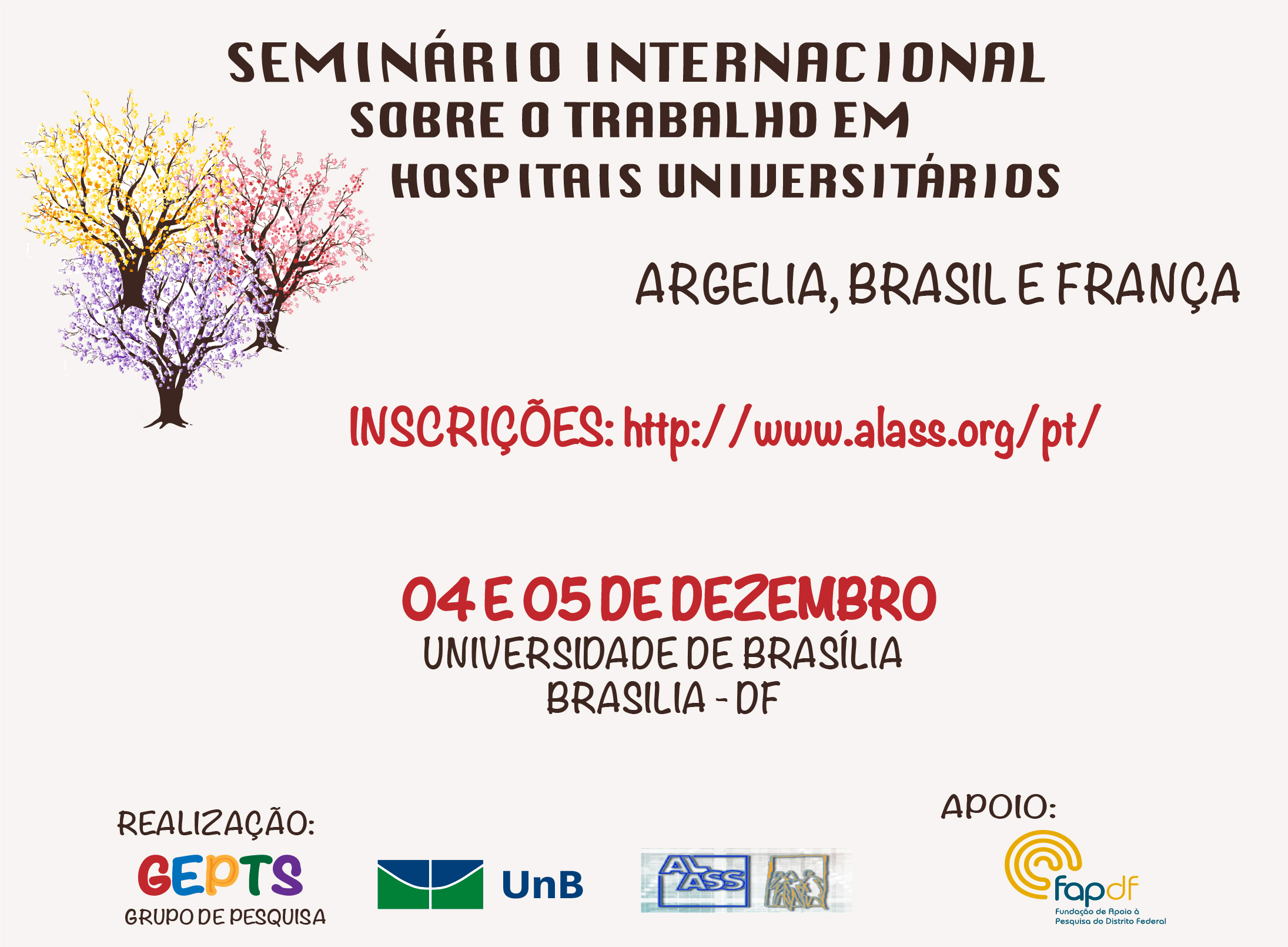 Seminário internacional sobre o trabalho de profissionais em hospitais universitários