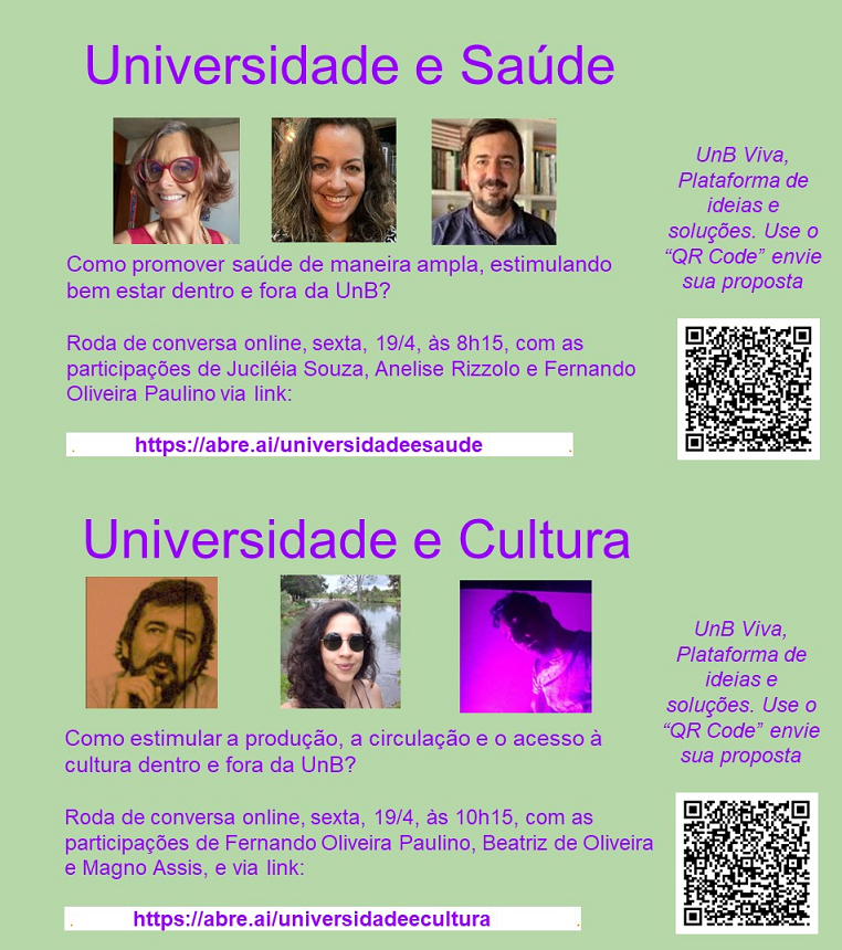 Rodas de conversa: Plataforma Universidade Viva
