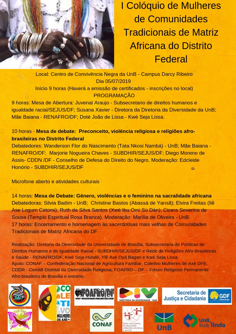 I Colóquio de Mulheres de Comunidades Tradicionais de Matriz Africana