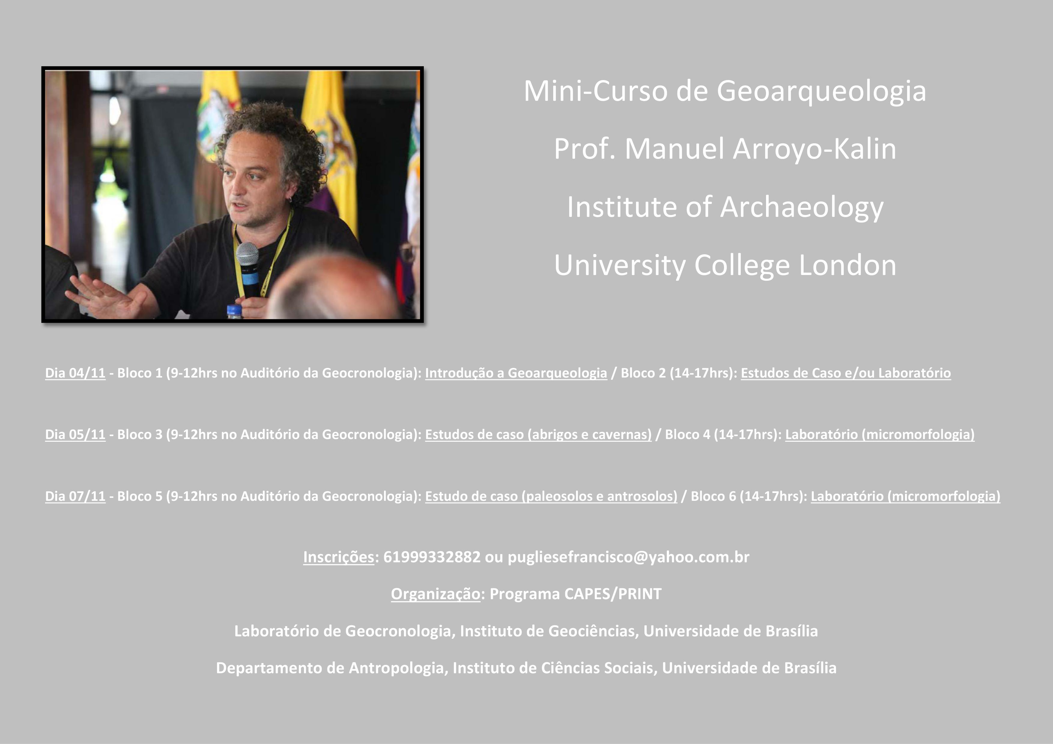Minicurso de geoarqueologia