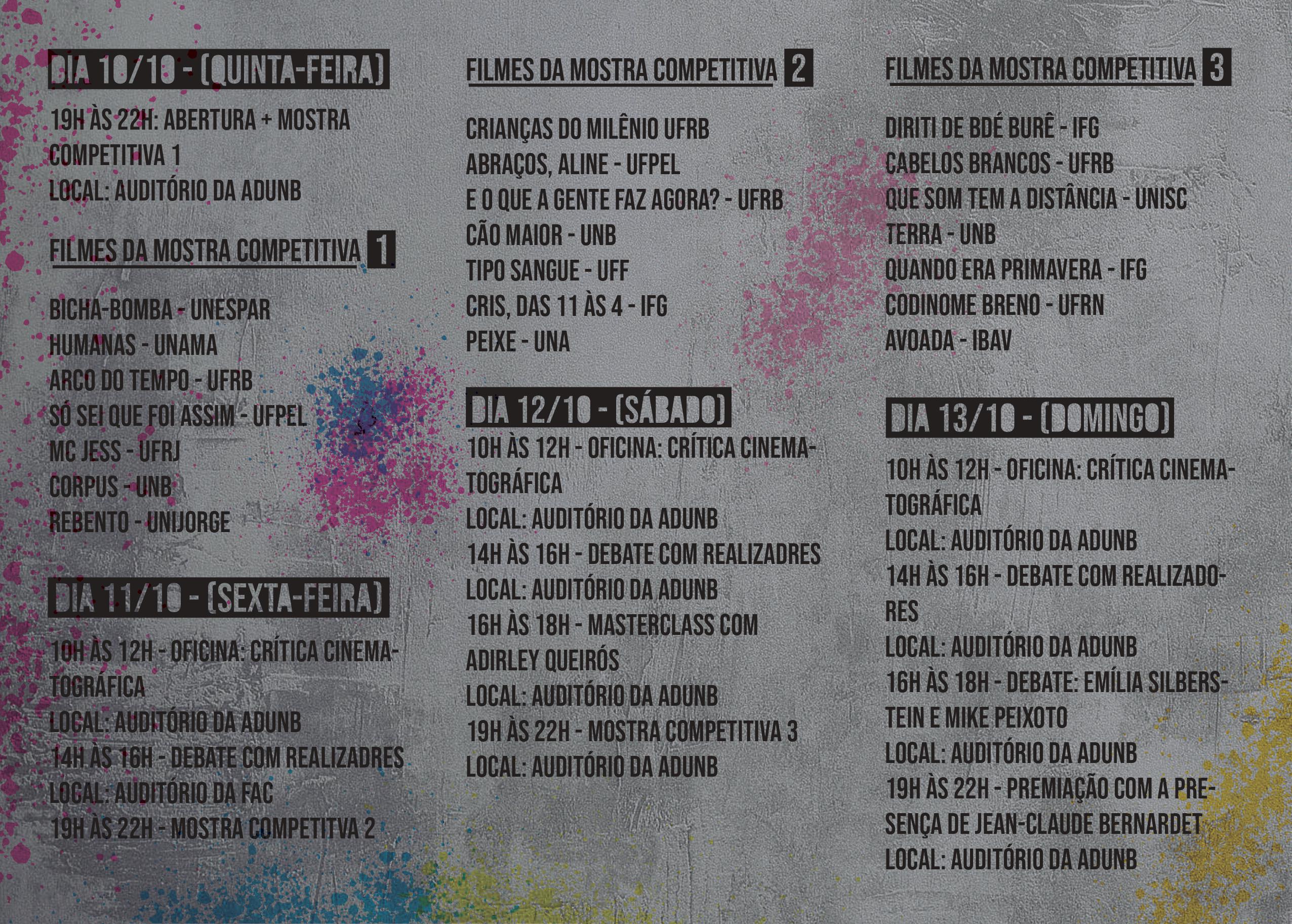 III Festival de Cinema Universitário de Brasília.