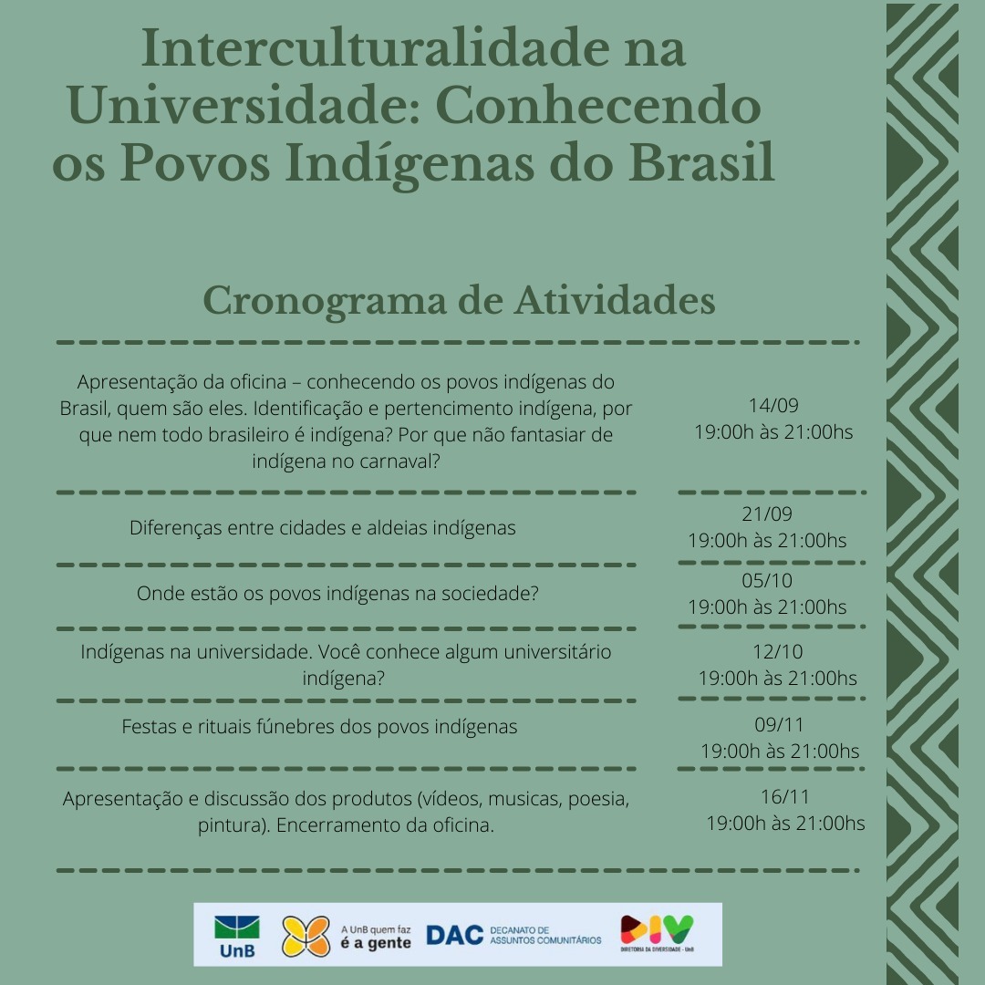 Interculturalidade na Universidade: Conhecendo os Povos Indígenas do Brasil 