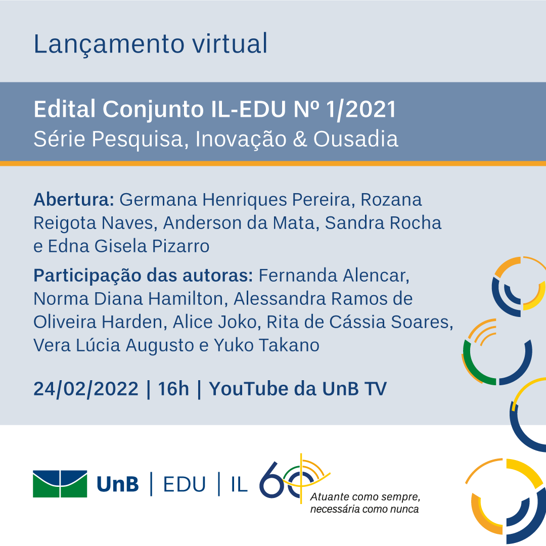 Lançamento: Edital Conjunto IL-EDU nº 1/2021
