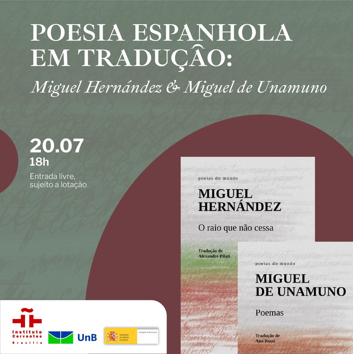 Lançamento de livros - Poesia espanhola em tradução