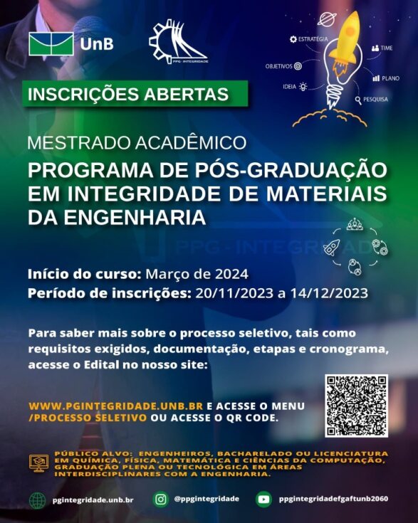 Editais de Seleção PPG Integridade: mestrado acadêmico