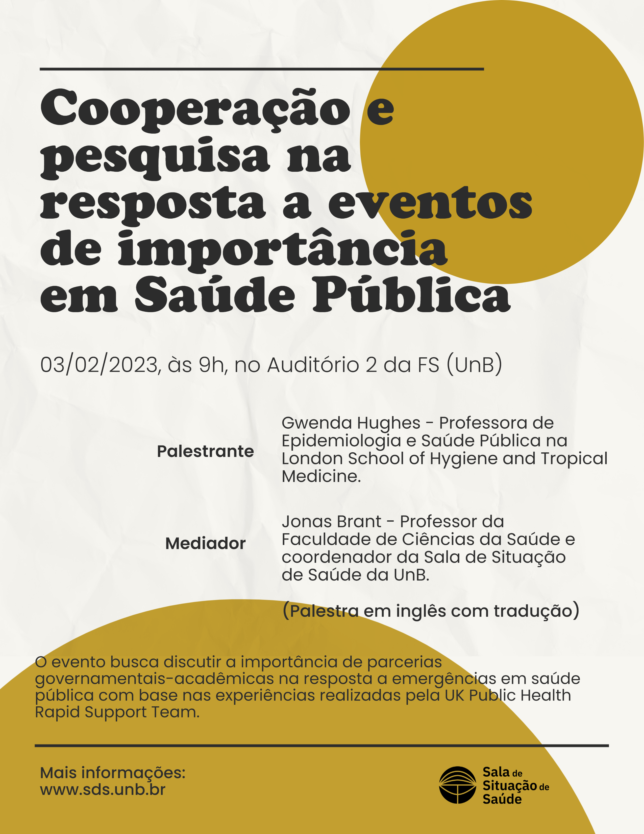 Cooperação e pesquisa na resposta a eventos de importância em Saúde Pública