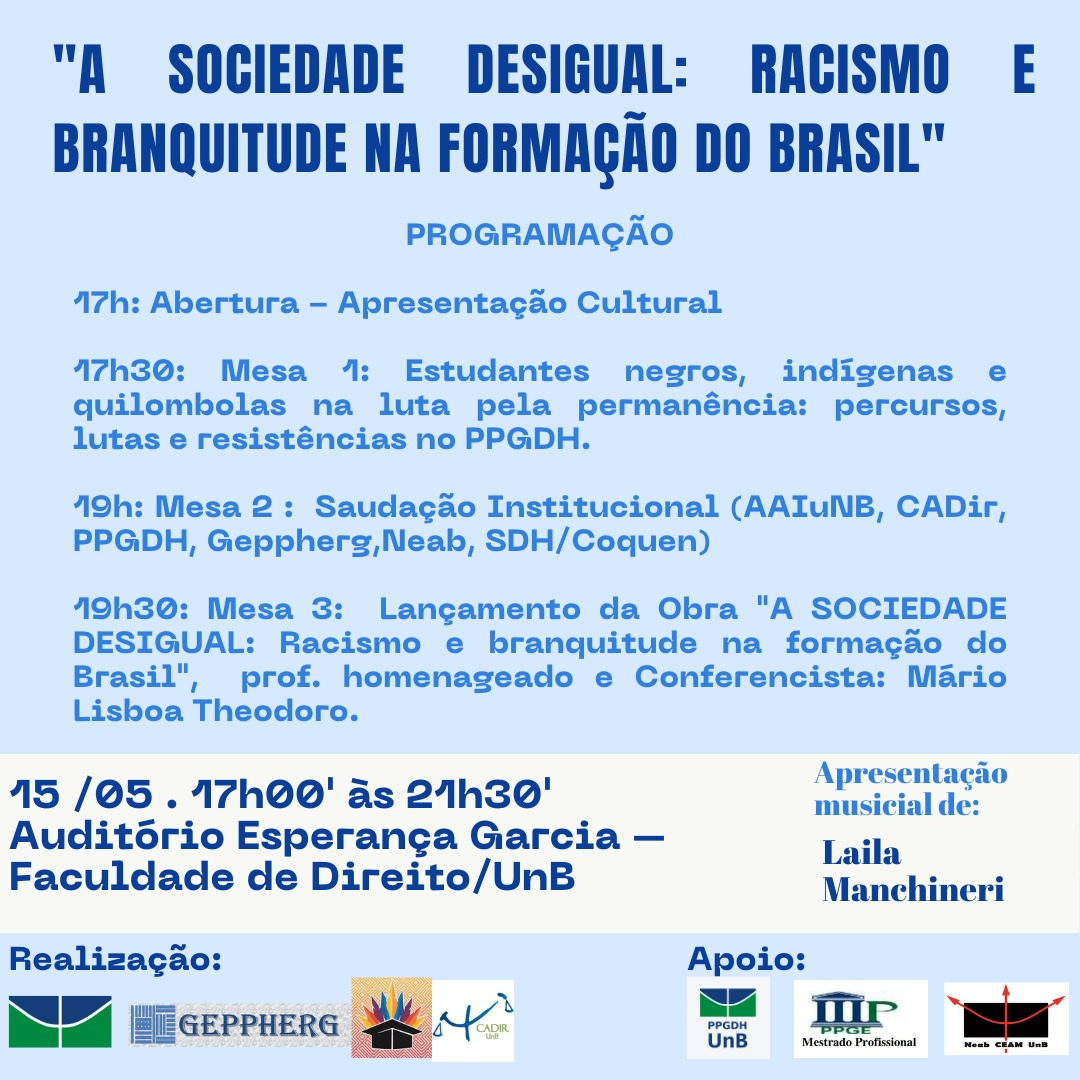 Aula aberta: Racismo e branquitude na formação do Brasil