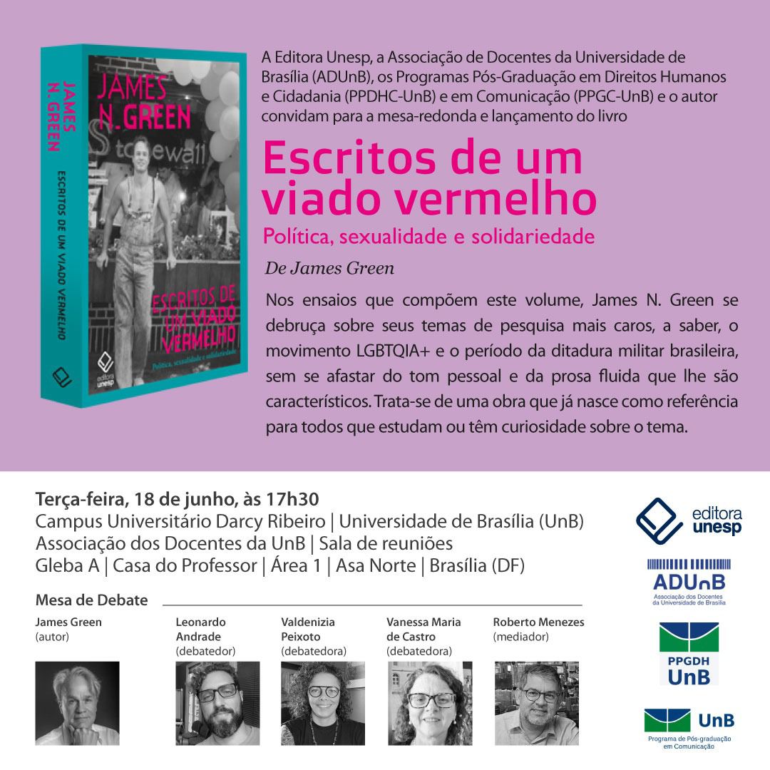 Lançamento | Escritos de um viado vermelho, de James Naylor Green