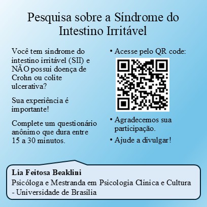 Pesquisa sobre Síndrome do Intestino Irritável