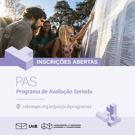 Inscrições para a 3ª etapa do Subprograma 2023-2025 do PAS