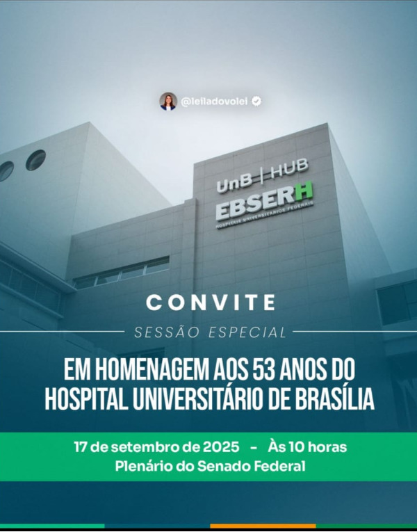 Sessão solene em homenagem aos 53 anos do HUB