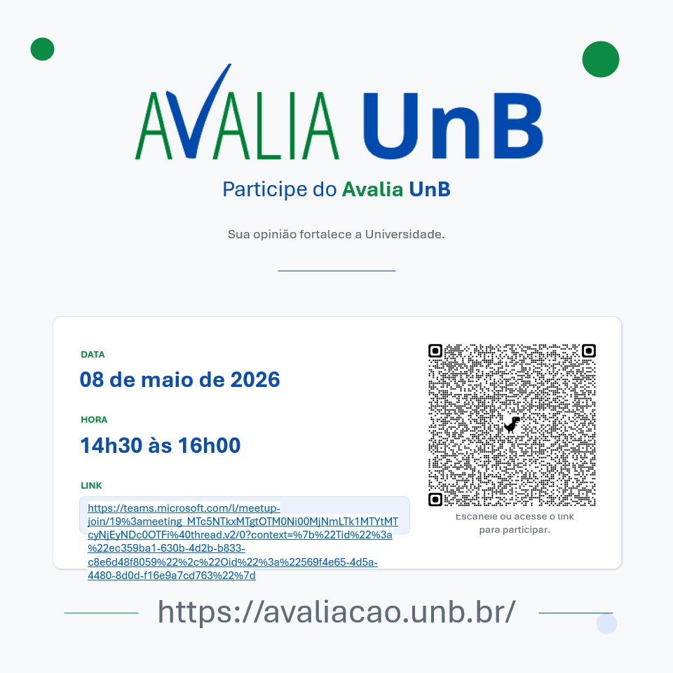 Seminário AvaliaUnB 2026 no IL