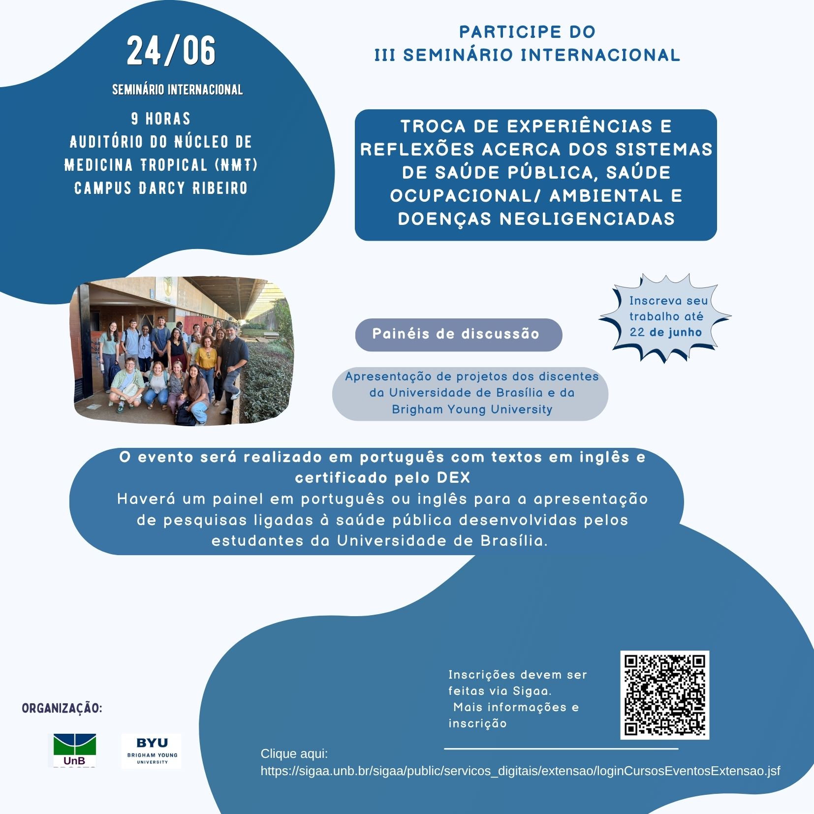 III Seminário Troca de Experiências e Reflexões acerca dos Sistemas de Saúde Pública, Saúde Ocupacional, Ambiental e Doenças Negligenciadas