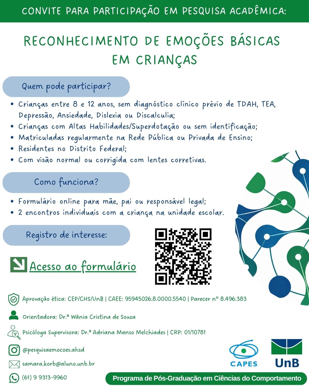 Pesquisa investiga reconhecimento de emoções básicas em crianças