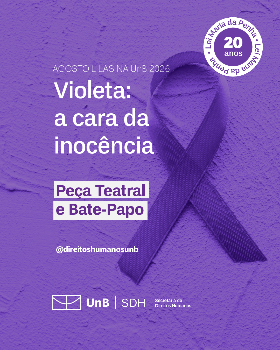 Agosto Lilás | Espetáculo teatral conscientiza comunidade acadêmica