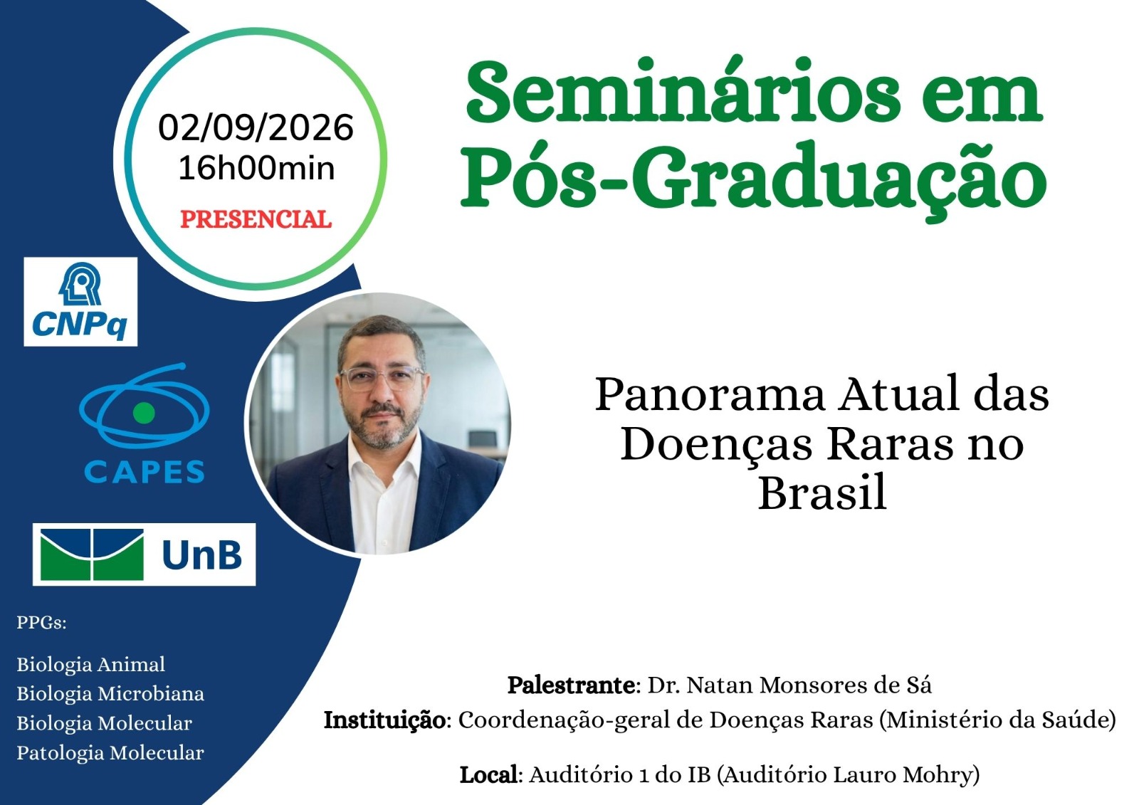 Palestra | Panorama Atual das Doenças Raras no Brasil