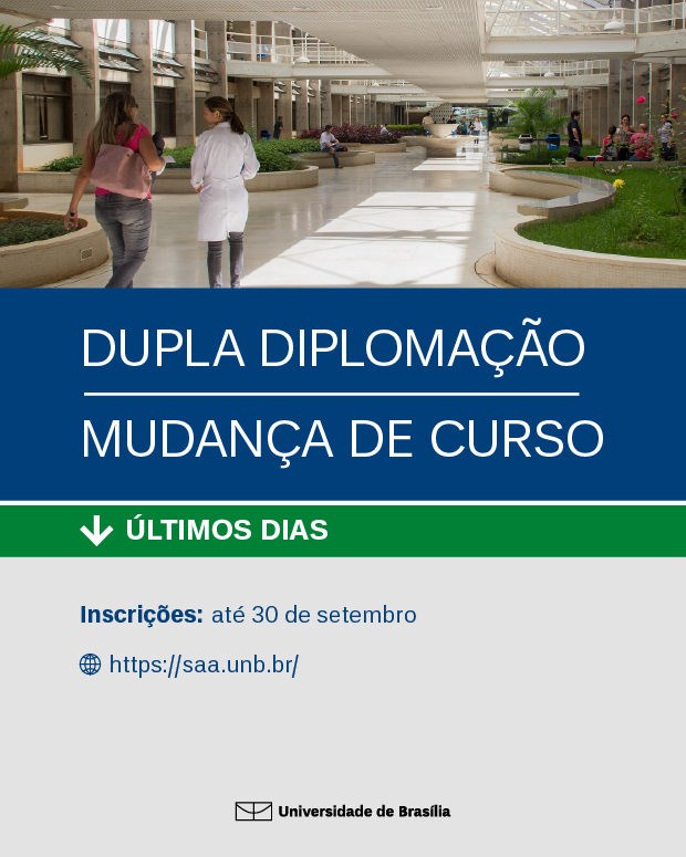 Mudança de curso ou dupla diplomação: faça sua inscrição