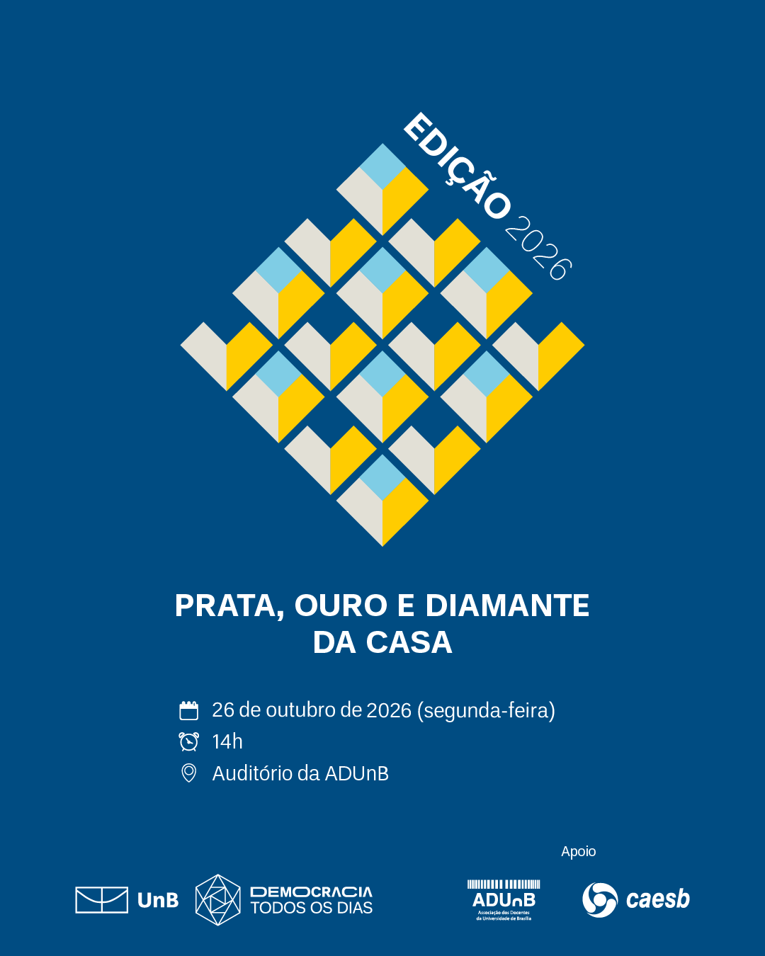 Servidores Prata, Ouro e Diamante da Casa 2026