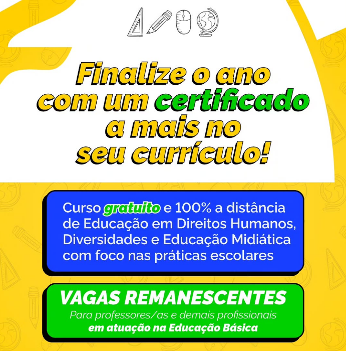 Curso EaD | Educação em Direitos Humanos, Diversidades e Educação Midiática: Práticas com a Escola