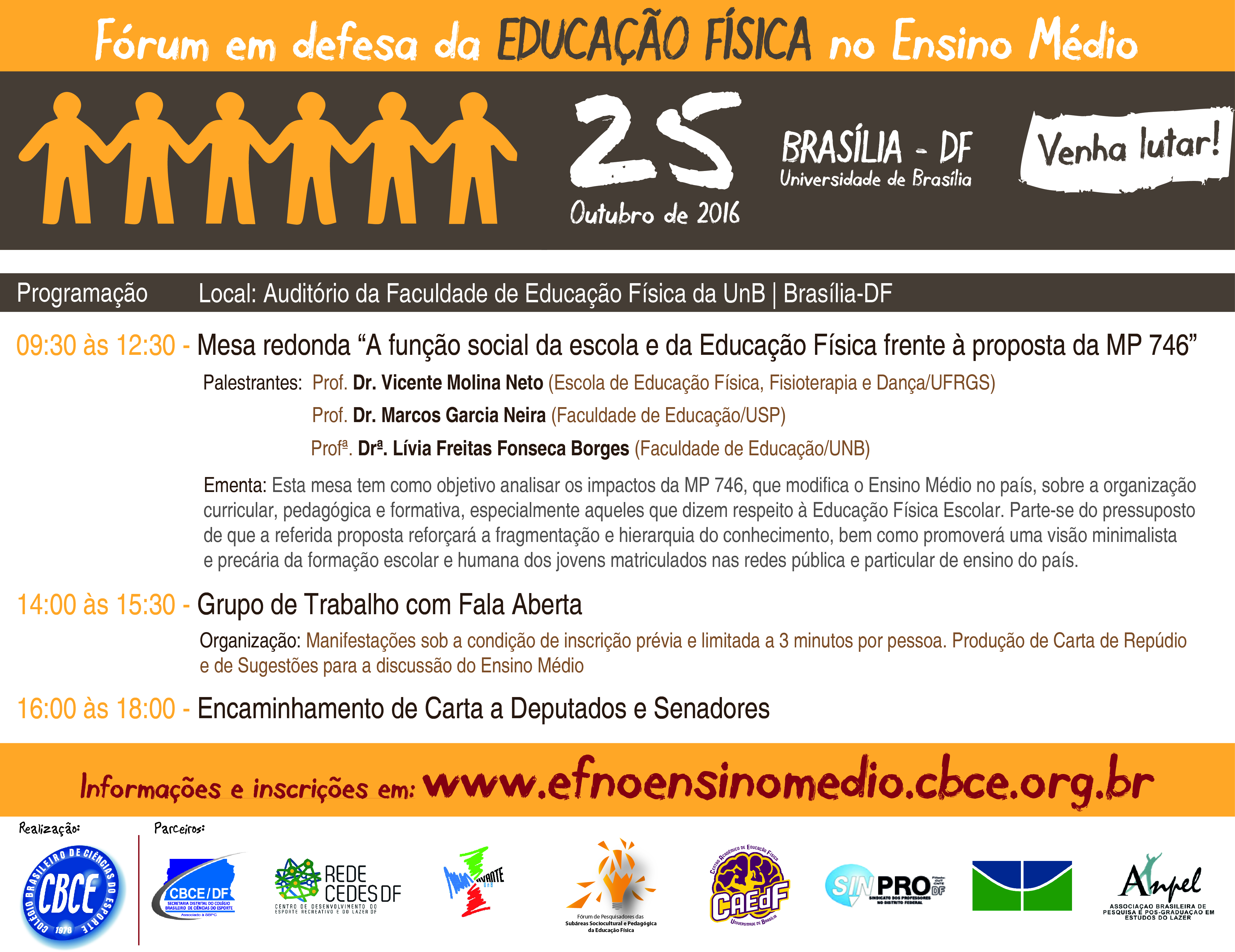 Fórum em defesa da Educação Física no Ensino Médio