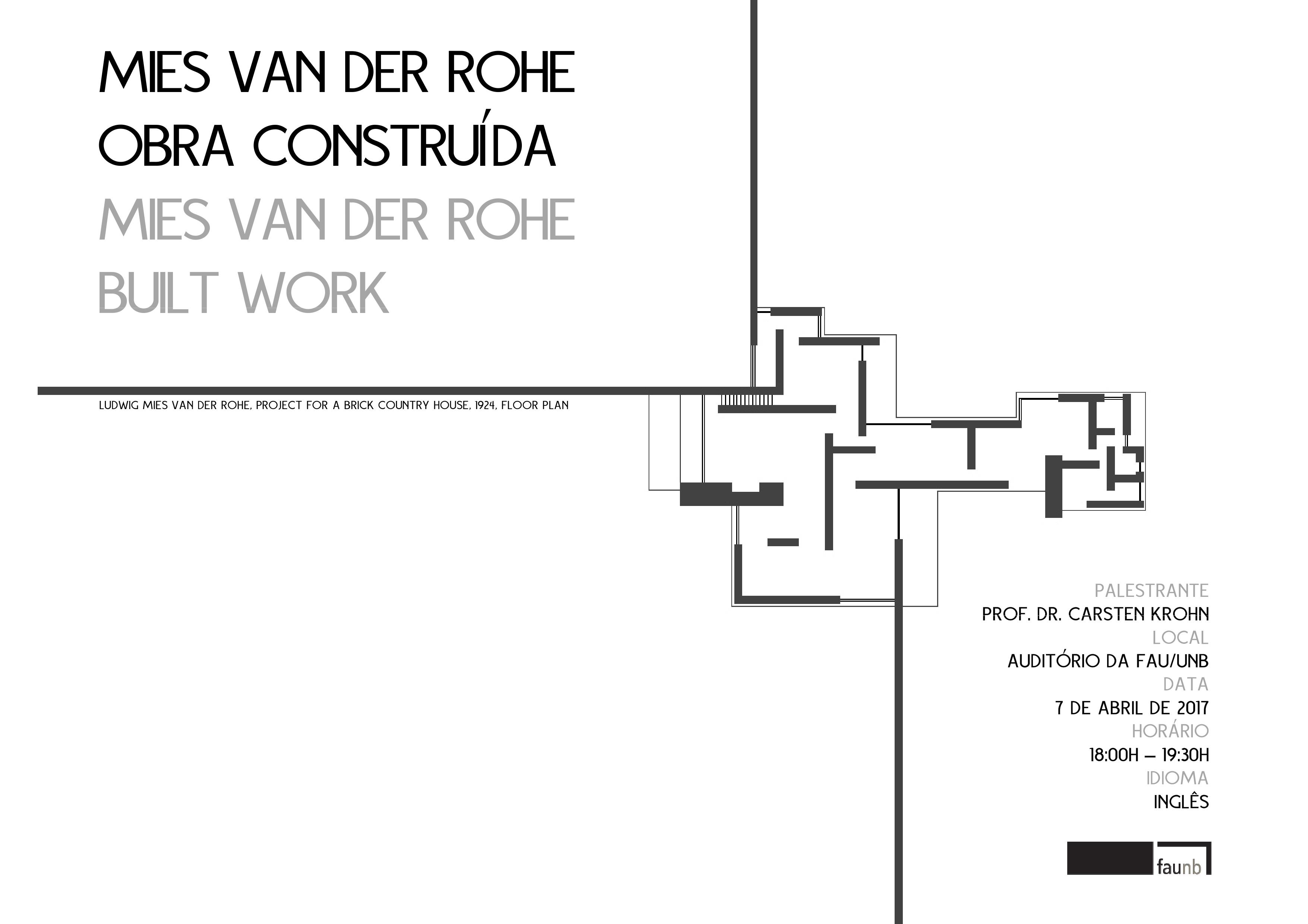 Palestra: Mies Van Der Rohe Obra Construída