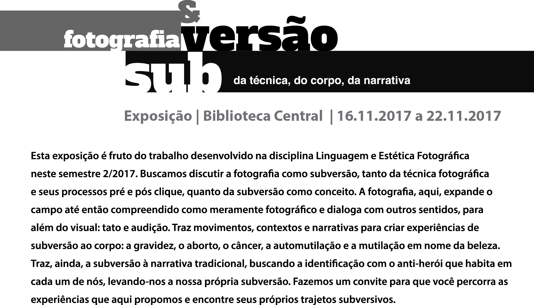 Fotografia e Subversão