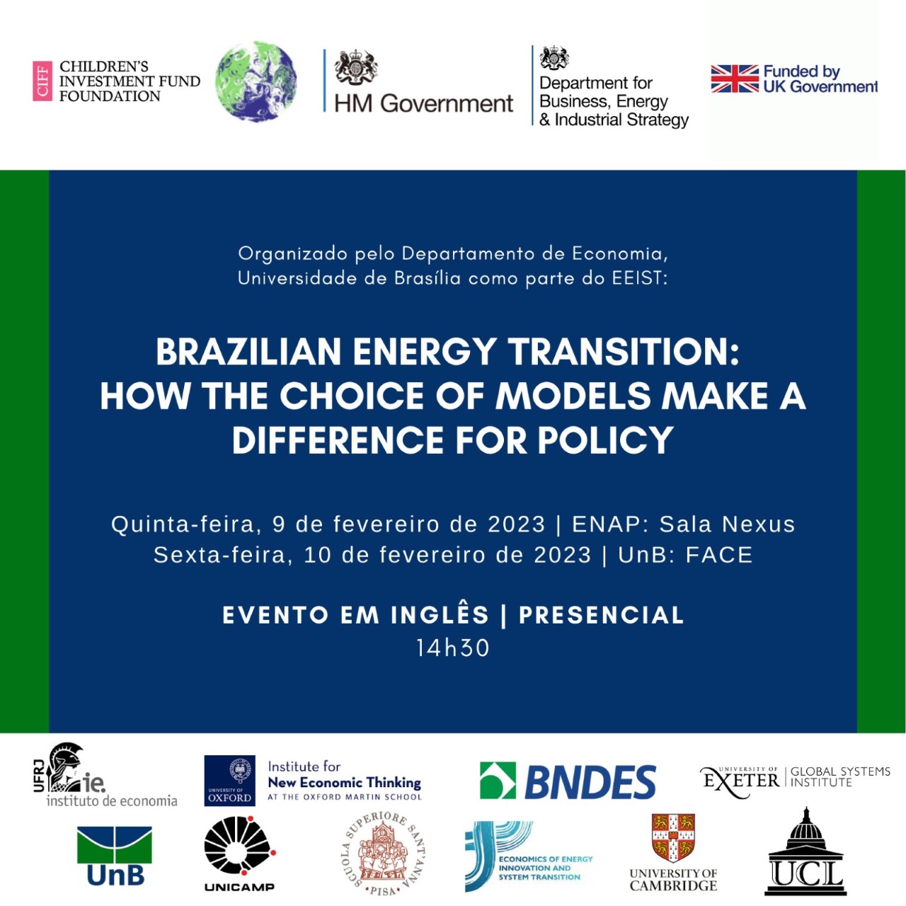 Workshop internacional: políticas de transição energética
